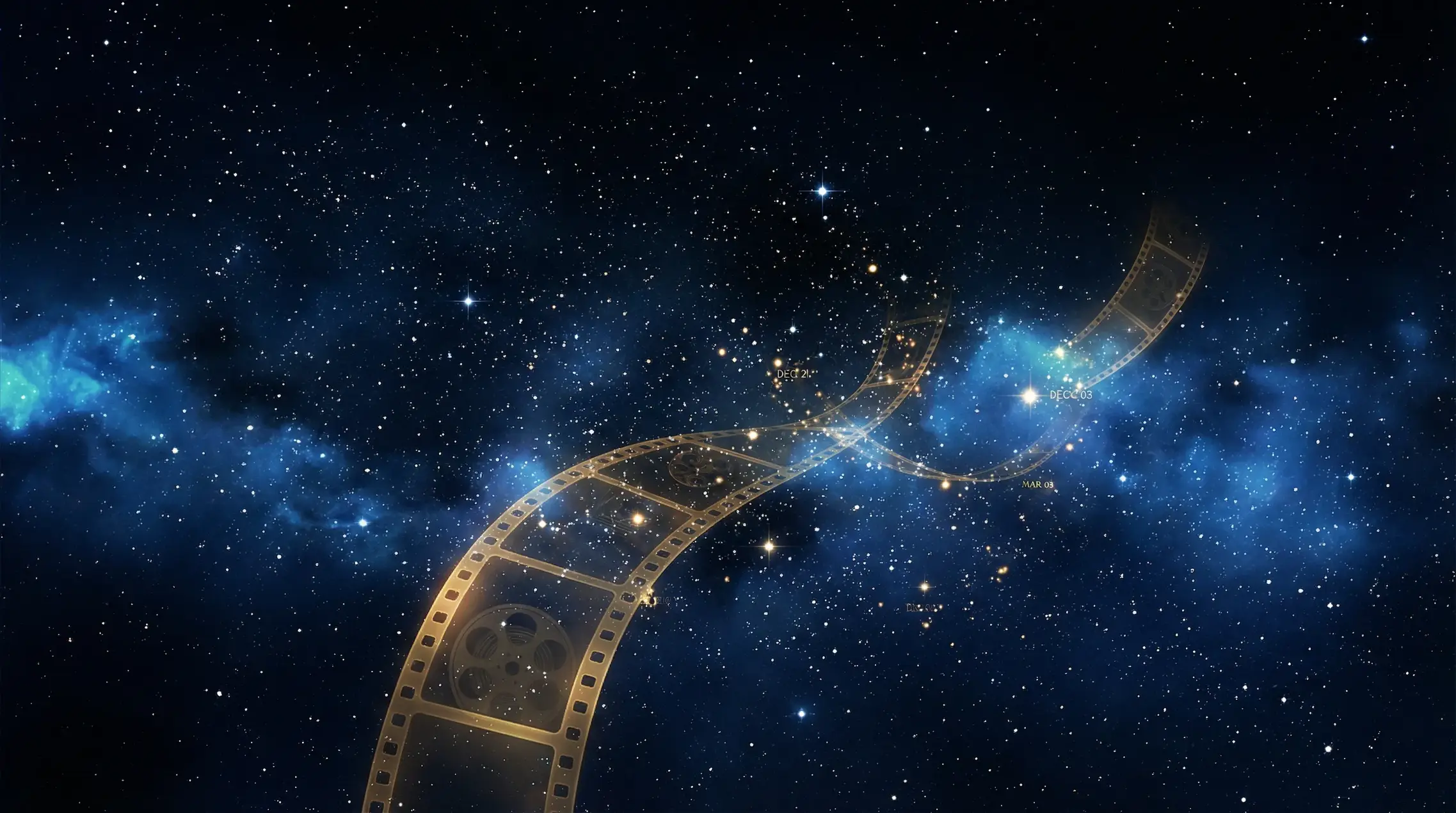 寸止挑战 全球首映星空时间轴背景